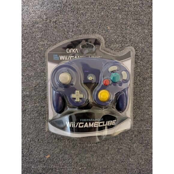 New Cirka Nintendo Wii/GameCube Wired Controller INDIGO Purple - Picture 1 of 2
